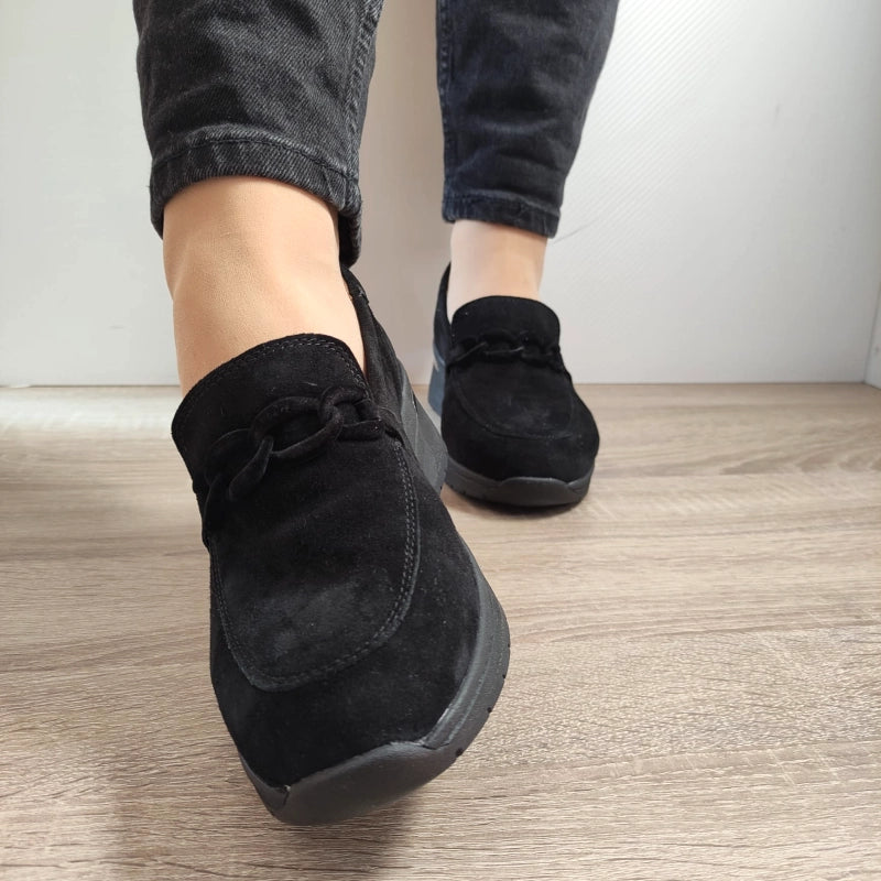 PANTOFI CASUAL DAMA CAPRICE 24301-43 NEGRI VELUR - imagine 5