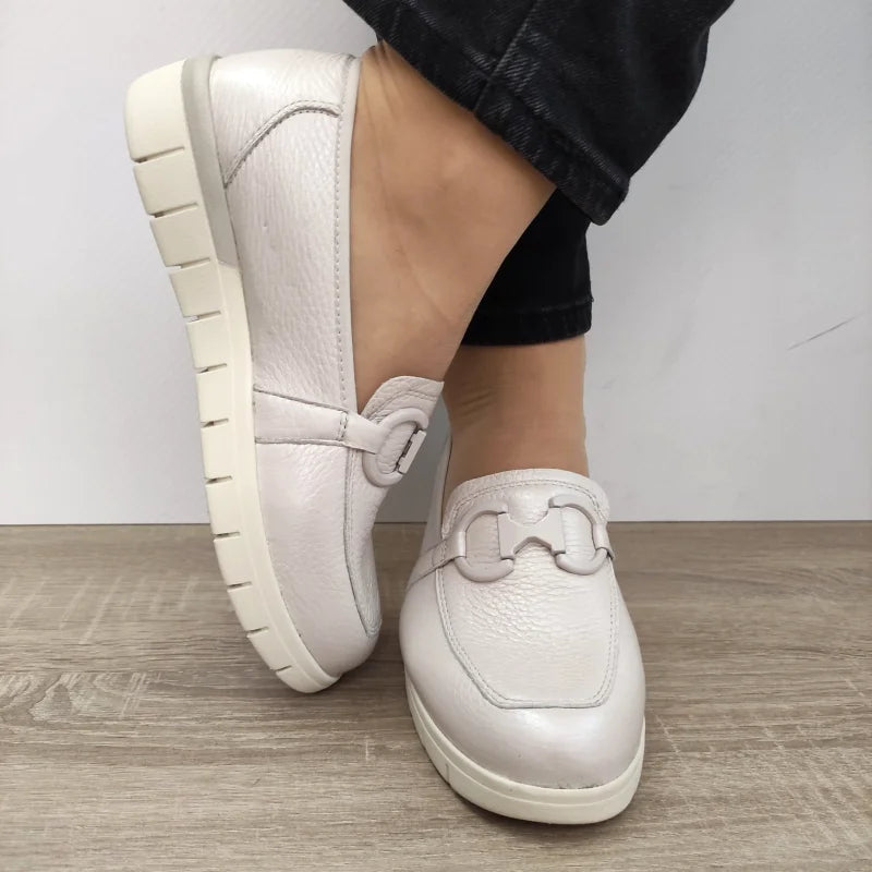 PANTOFI CASUAL DAMA CAPRICE 24700-42 BEJ PERLAT - imagine 3