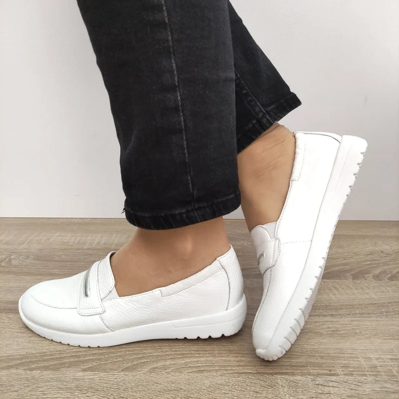 PANTOFI CASUAL DAMA CAPRICE 24702-44 ALBI - imagine 2