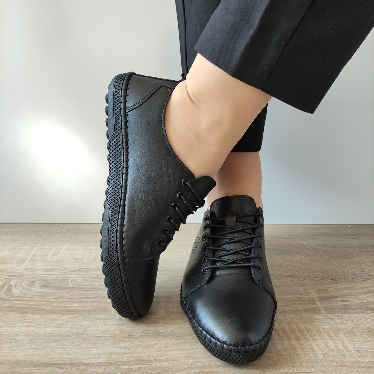 PANTOFI CASUAL DAMA CASPIAN 24600 NEGRI - imagine 5