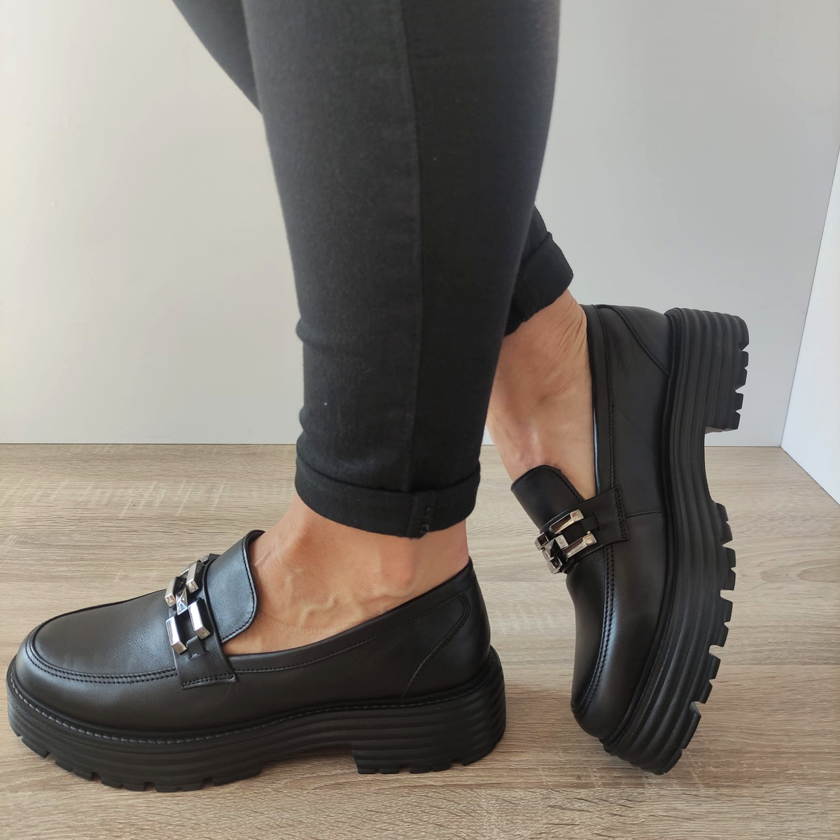 PANTOFI CASUAL DAMA CASPIAN 44192 NEGRI - imagine 2
