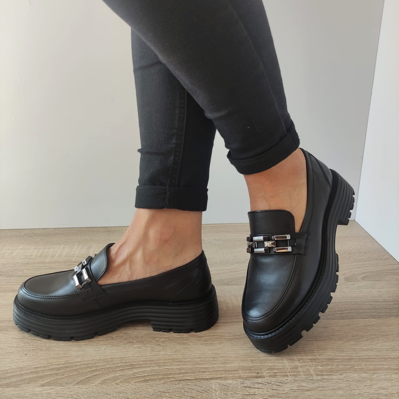 PANTOFI CASUAL DAMA CASPIAN 44192 NEGRI - imagine 3