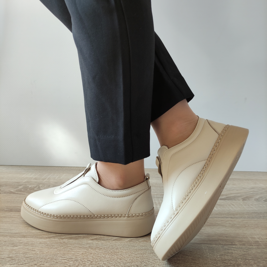 PANTOFI CASUAL DAMA CASPIAN 6018 BEJ