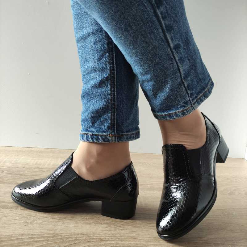 PANTOFI CASUAL DAMA DOGATI 017-340 NEGRI CROCO