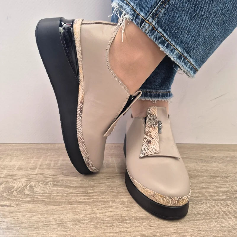 PANTOFI CASUAL DAMA DOGATI 061 242325 NUDE - imagine 5