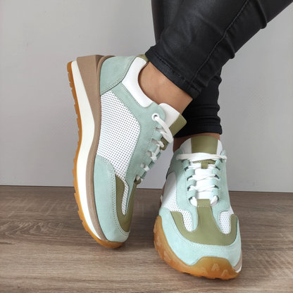 PANTOFI CASUAL DAMA DOGATI 70832 G1477-01 ALBI + VERNIL