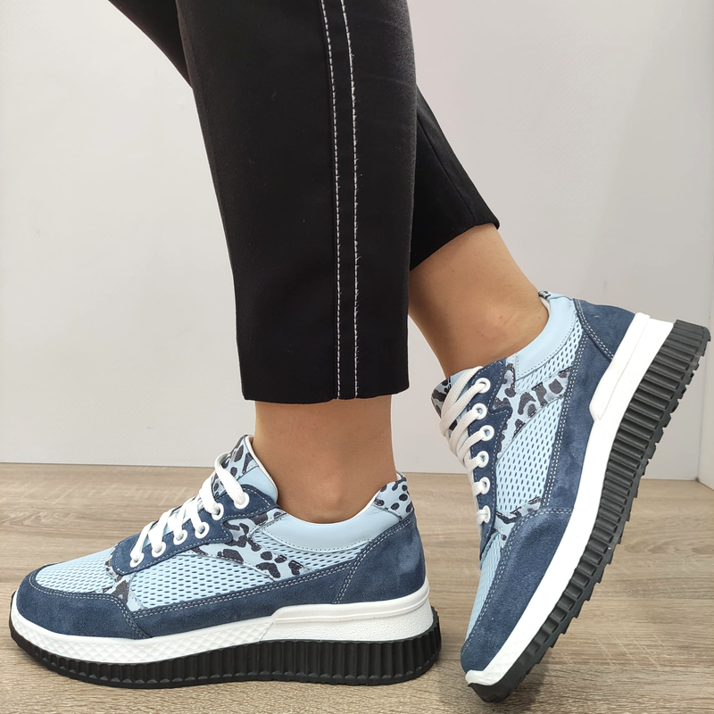 PANTOFI CASUAL DAMA DOGATI 70833 G2091-01025 BLEU - imagine 2