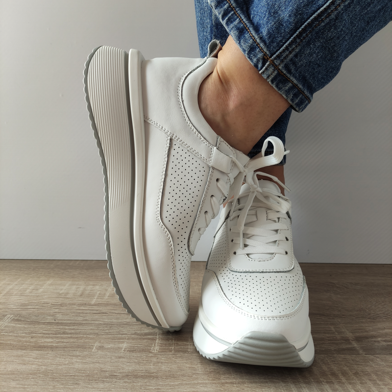 PANTOFI CASUAL DAMA FEELING 2286-1K ALBI - imagine 4