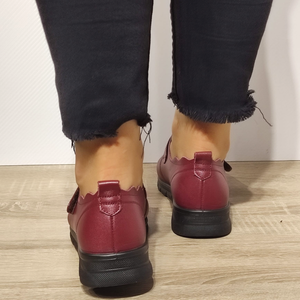 PANTOFI CASUAL DAMA FORMAZIONE 21074 BORDO - imagine 5