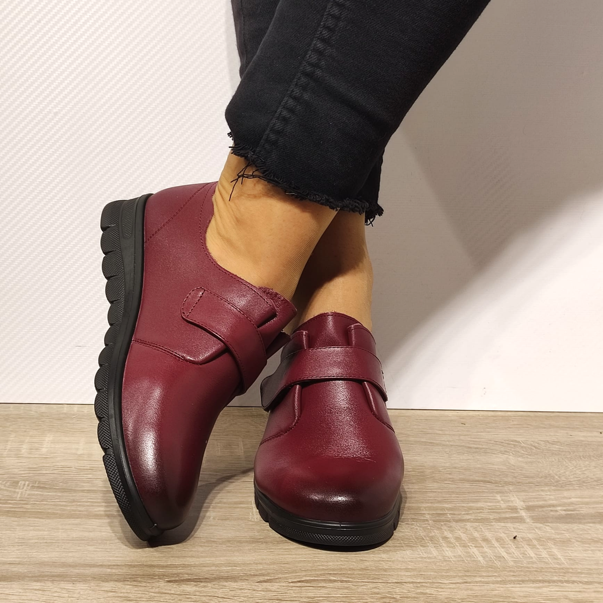 PANTOFI CASUAL DAMA FORMAZIONE 21074 BORDO - imagine 6