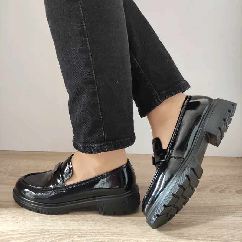 PANTOFI CASUAL DAMA FORMAZIONE 23019L NEGRI LAC - imagine 5