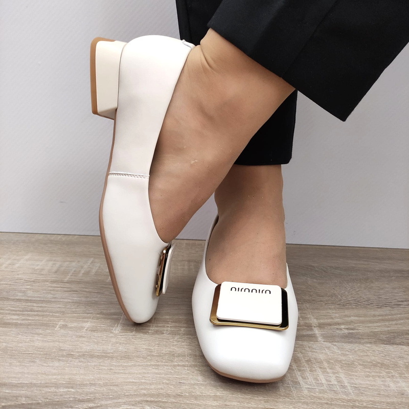 PANTOFI CASUAL DAMA FORMAZIONE 1236188 CREM - imagine 4