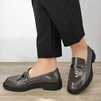 PANTOFI CASUAL DAMA FORMAZIONE 30025L GRI LAC
