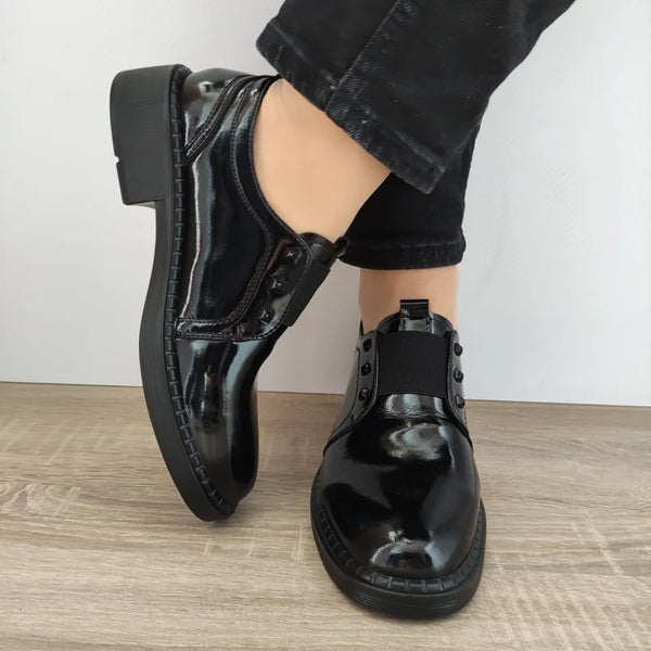 PANTOFI CASUAL DAMA FORMAZIONE 30906L NEGRI LAC - imagine 5