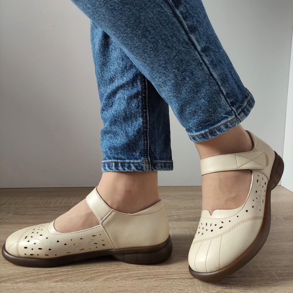 PANTOFI CASUAL DAMA FORMAZIONE 31682 CREM - imagine 2