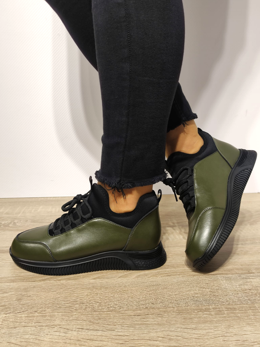 PANTOFI CASUAL DAMA FORMAZIONE 3757 VERDE KAKI