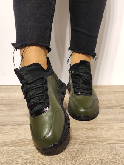 PANTOFI CASUAL DAMA FORMAZIONE 3757 VERDE KAKI