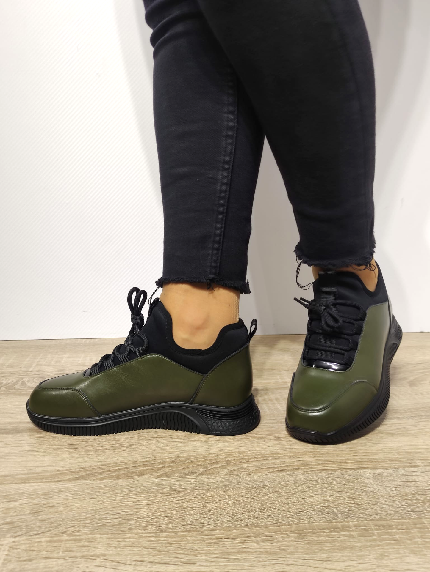 PANTOFI CASUAL DAMA FORMAZIONE 3757 VERDE KAKI