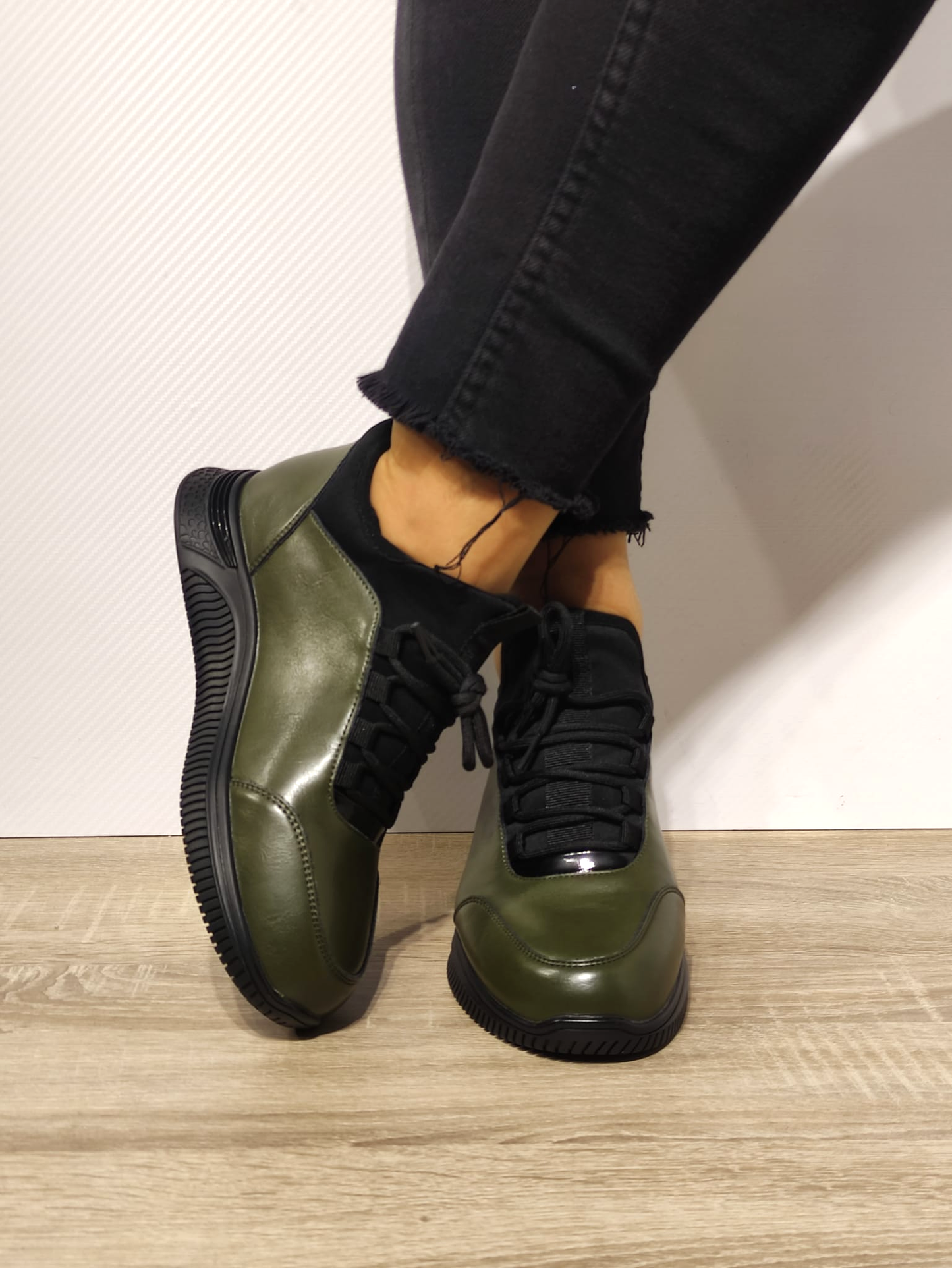 PANTOFI CASUAL DAMA FORMAZIONE 3757 VERDE KAKI