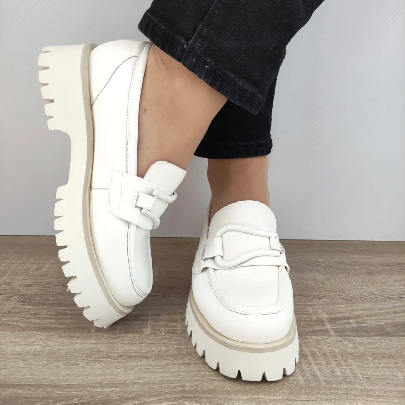 PANTOFI CASUAL DAMA FORMAZIONE 50032-21 OFF WHITE - imagine 4