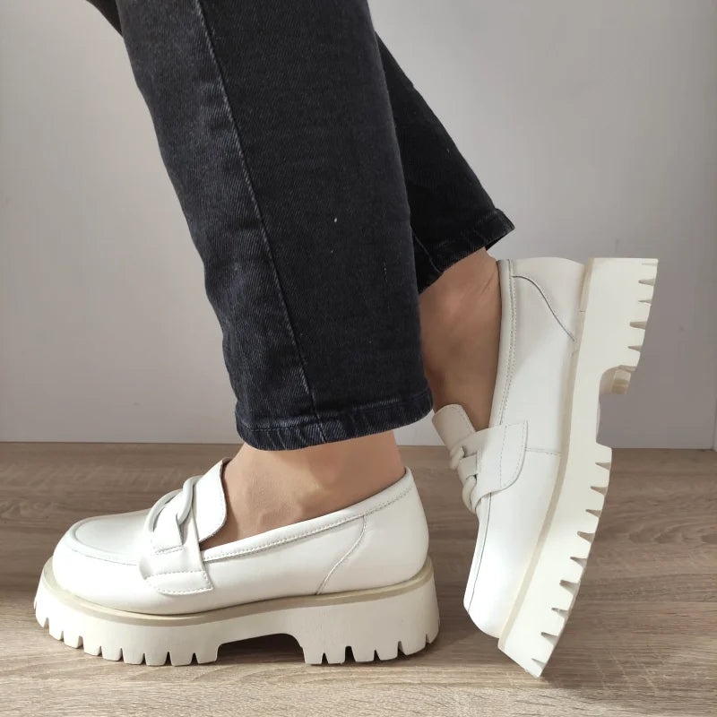 PANTOFI CASUAL DAMA FORMAZIONE 50032-21 OFF WHITE - imagine 5