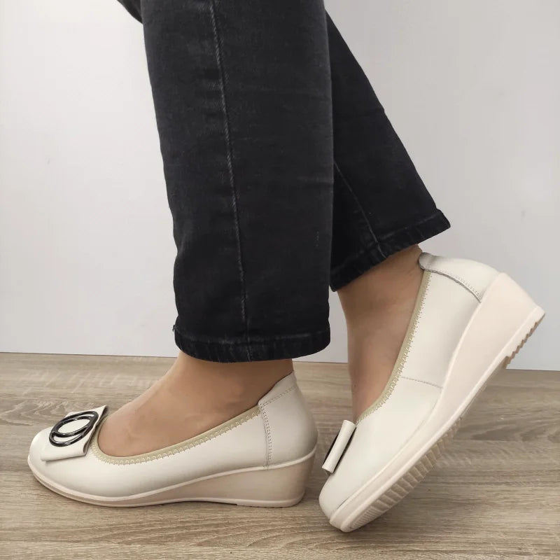 PANTOFI CASUAL DAMA FORMAZIONE 57-9 CREM - imagine 5