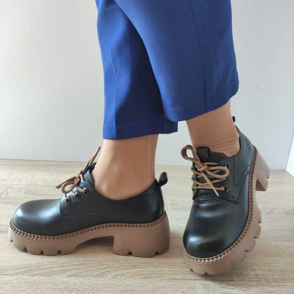 PANTOFI CASUAL DAMA FORMAZIONE 66922 NEGRI - imagine 3