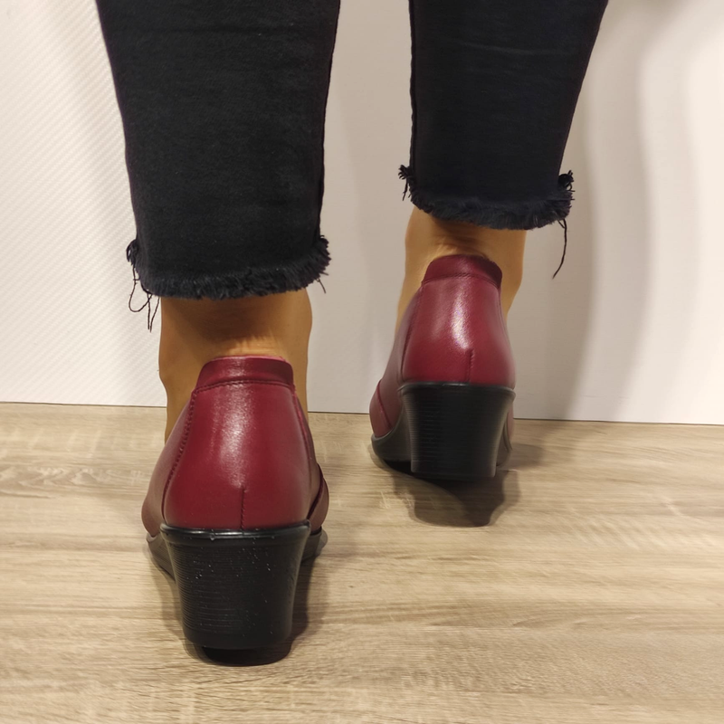 PANTOFI CASUAL DAMA FORMAZIONE 85-13 BORDO - imagine 4