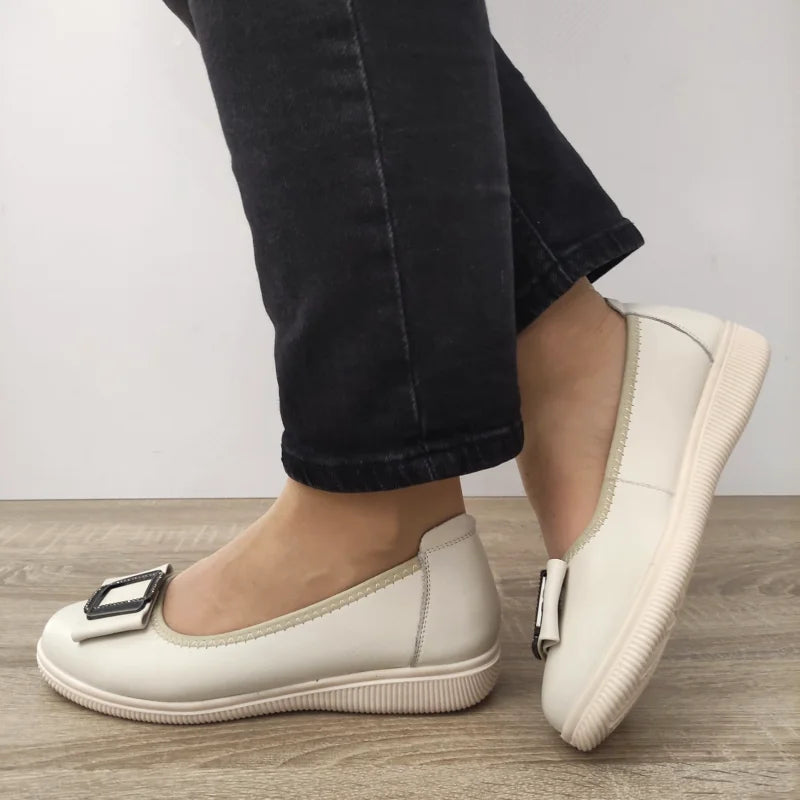 PANTOFI CASUAL DAMA FORMAZIONE A130 BEJ - imagine 5