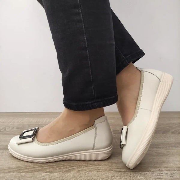 PANTOFI CASUAL DAMA FORMAZIONE A130 BEJ - imagine 5