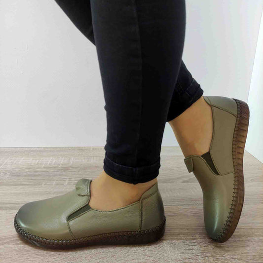 PANTOFI CASUAL DAMA FORMAZIONE D3361B OLIVE