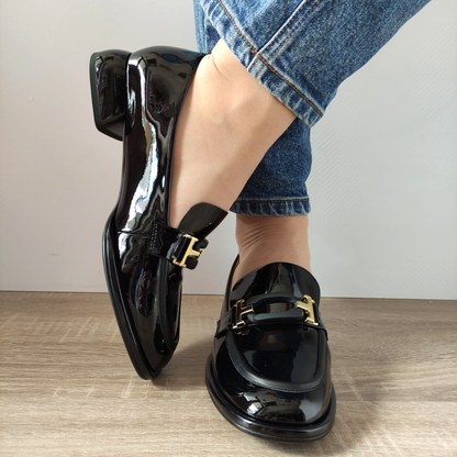 PANTOFI CASUAL DAMA FORMAZIONE KD304-S61 NEGRI LAC