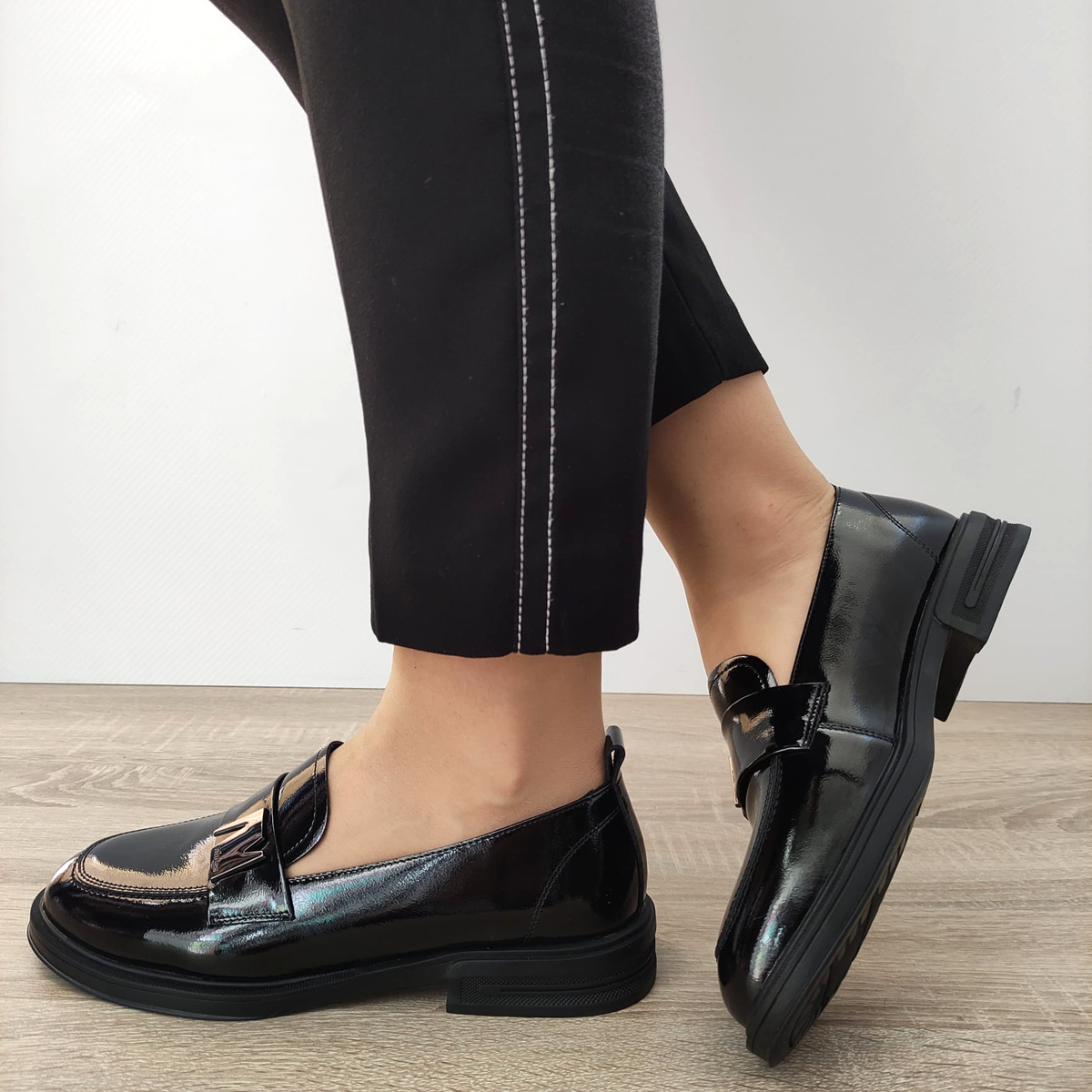 PANTOFI CASUAL DAMA FORMAZIONE S7922L NEGRI - imagine 11
