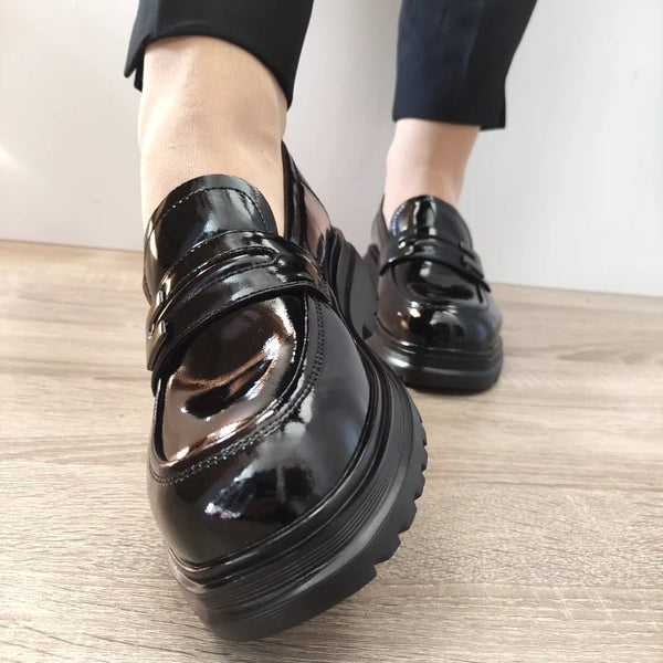 PANTOFI CASUAL DAMA FORMAZIONE S80226-1LT NEGRI LAC - imagine 4