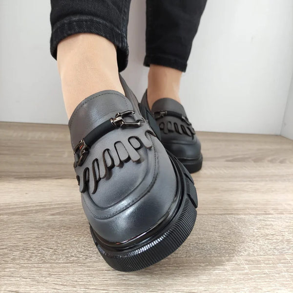 PANTOFI CASUAL DAMA FORMAZIONE S89593T GRI - imagine 5