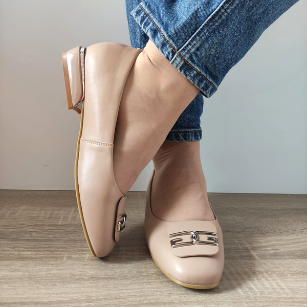 PANTOFI CASUAL DAMA FORMAZIONE T8832C APRICOT - imagine 3