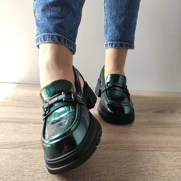 PANTOFI CASUAL DAMA FORMAZIONE TP6830-1 VERZI LAC - imagine 5
