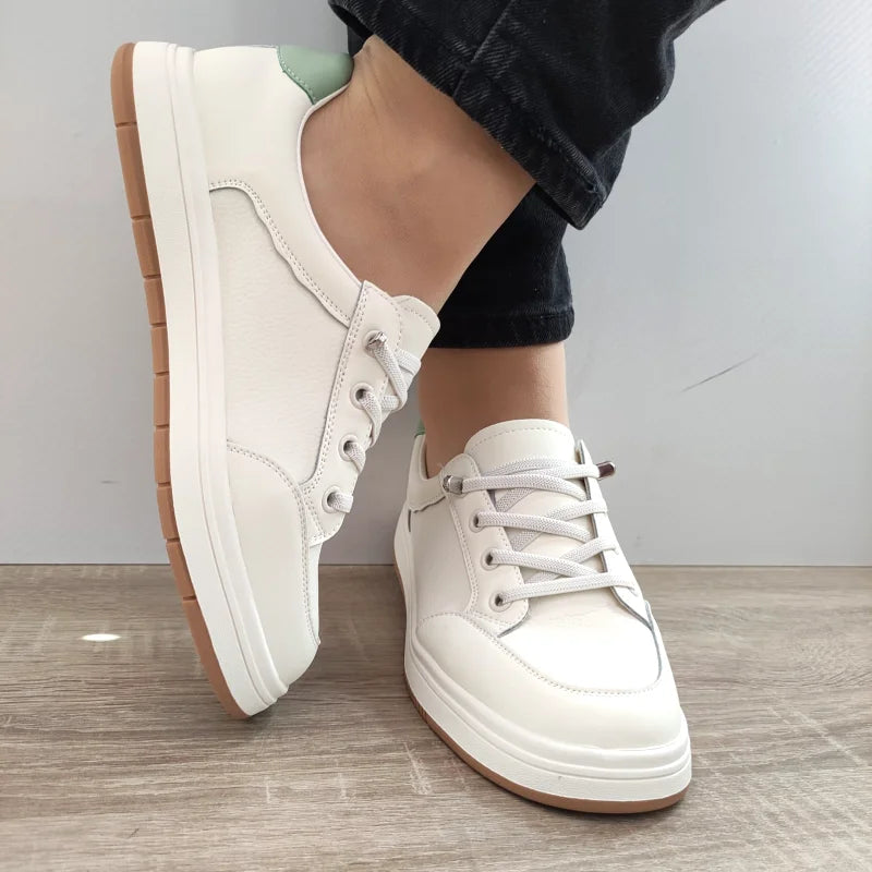 PANTOFI CASUAL DAMA FRANCO GERARDO 8196-8 CREM + VERNIL - imagine 4
