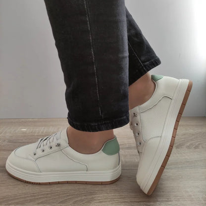 PANTOFI CASUAL DAMA FRANCO GERARDO 8196-8 CREM + VERNIL