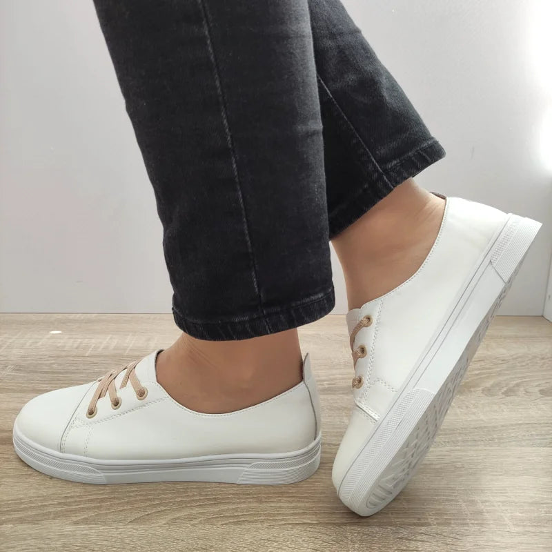 PANTOFI CASUAL DAMA FRANCO GERARDO 88727 ALBI CU BEJ - imagine 2
