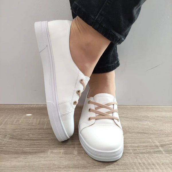PANTOFI CASUAL DAMA FRANCO GERARDO 88727 ALBI CU BEJ - imagine 3