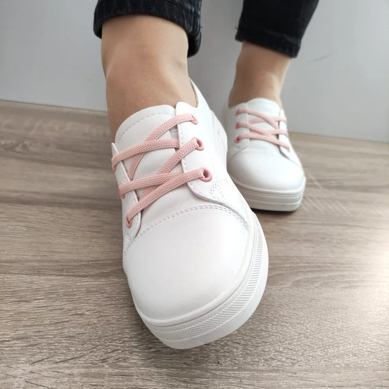 PANTOFI CASUAL DAMA FRANCO GERARDO 88727 ALBI CU ROZ - imagine 3