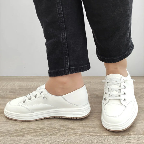 PANTOFI CASUAL DAMA FRANCO GERARDO 89198-8 ALBI - imagine 2
