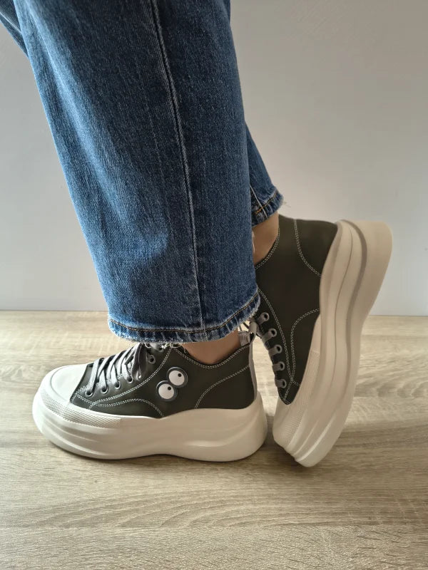 PANTOFI CASUAL DAMA FRANCO GERARDO KM3817 KHAKI