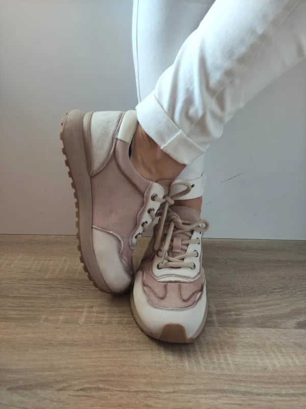 PANTOFI CASUAL DAMA FRANCO GERARDO KM9819 CREM - imagine 5