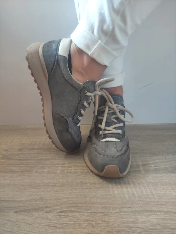 PANTOFI CASUAL DAMA FRANCO GERARDO KM9819 GRI - imagine 5
