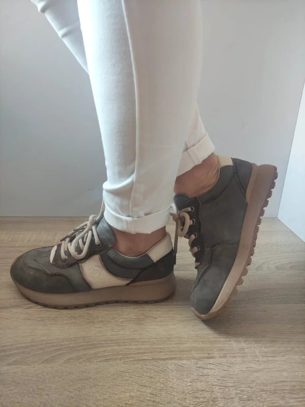 PANTOFI CASUAL DAMA FRANCO GERARDO KM9819 GRI - imagine 2
