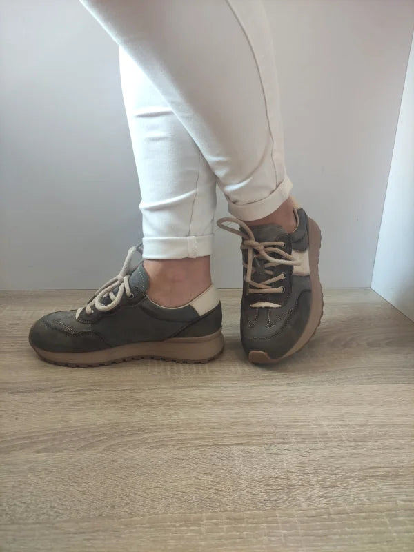 PANTOFI CASUAL DAMA FRANCO GERARDO KM9819 GRI - imagine 3