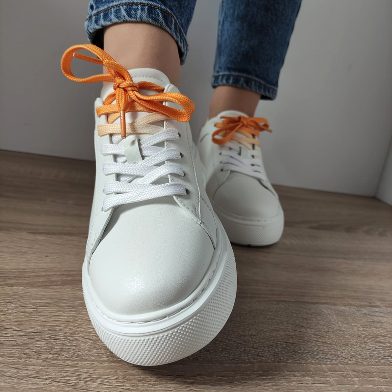 PANTOFI CASUAL DAMA FRANCO GERARDO RB2235-10 ALBI CU GALBEN - imagine 4