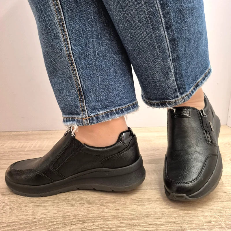 PANTOFI CASUAL DAMA JANA 24761-45 001 NEGRI